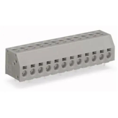 Letzte Chance Leiterplattenklemme, 4-polig, RM 5 mm, 0,5-1,5 mm², 17.5 A, Push-in, grau, 253-104