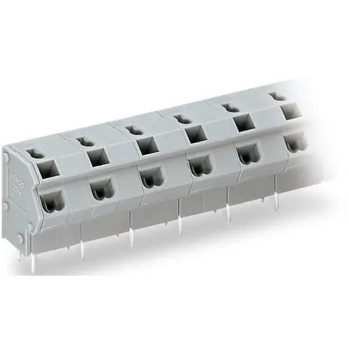 Sonderangebot Leiterplattenklemme, 2-polig, RM 10 mm, 0,25-0,75 mm², 10 A, Push-in, grau, 254-352