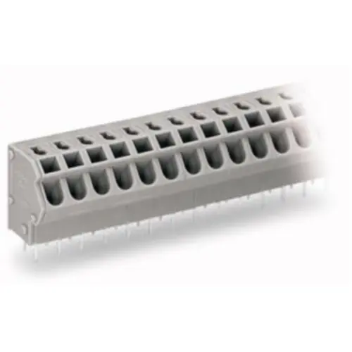 Top-Seller Leiterplattenklemme, 2-polig, RM 5 mm, 0,5-2,5 mm², 24 A, Push-in, hellgrün, 254-452/000-017