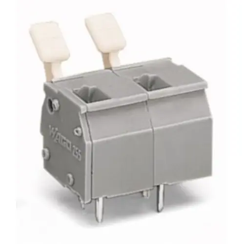 Kostenfreie Lieferung Leiterplattenklemme, 5-polig, RM 10 mm, 0,08-2,5 mm², 24 A, Käfigklemme, grau, 255-605/333-000