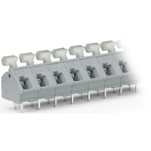 Leiterplattenklemme, 12-polig, RM 7.5 mm, 0,08-2,5 mm², 24 A, Käfigklemme, grau, 256-512/334-000 Neu Im Sortiment