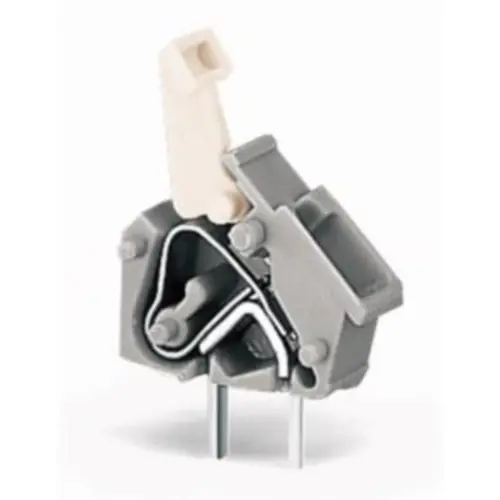 Leiterplattenklemme, 1-polig, RM 5 mm, 0,08-2,5 mm², 16 A, Käfigklemme, hellgrau, 256-743/999-950 Top-Seller