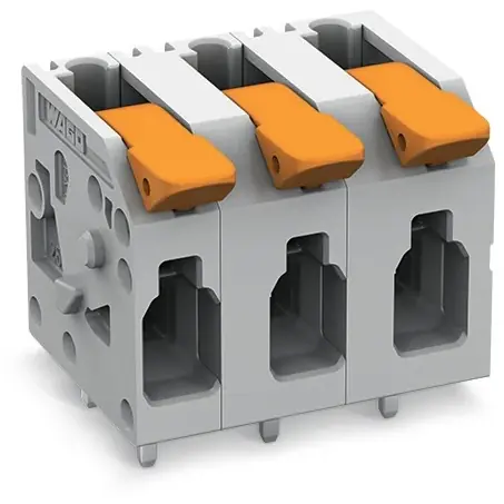 Leiterplattenklemme, 8-polig, RM 7.5 mm, 0,2-4,0 mm², 32 A, Push-in Käfigklemme, grau, 2604-1308 Billig