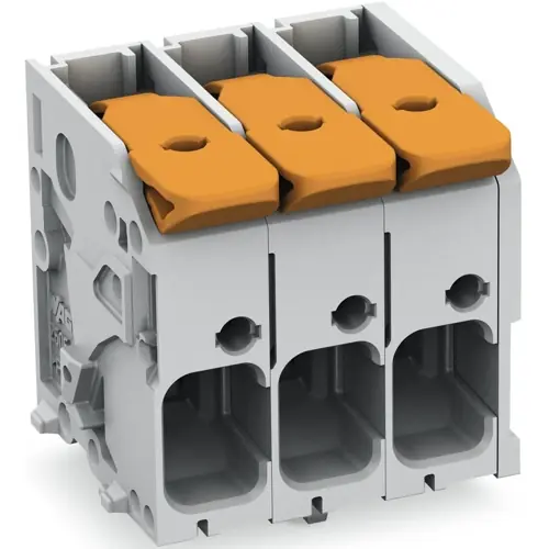 Leiterplattenklemme, 9-polig, RM 7.5 mm, 0,2-10 mm², 41 A, Push-in Käfigklemme, grau, 2606-1109/020-000 Sonderaktion