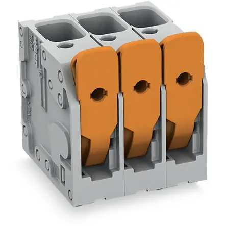 Mega-Angebot Leiterplattenklemme, 2-polig, RM 7.5 mm, 0,2-10 mm², 41 A, Push-in Käfigklemme, grau, 2606-3102/020-000