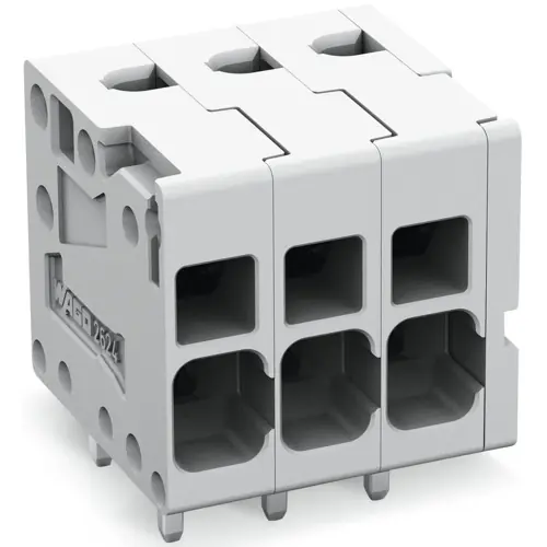 Leiterplattenklemme, 9-polig, RM 5 mm, 0,2-6,0 mm², 41 A, Push-in Käfigklemme, grau, 2624-1109 Gratis Versand