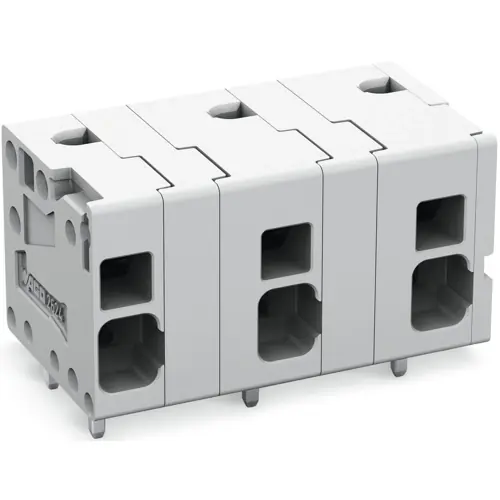 Leiterplattenklemme, 6-polig, RM 11.5 mm, 0,2-6,0 mm², 41 A, Push-in Käfigklemme, grau, 2624-1506 Versand Am Gleichen Tag