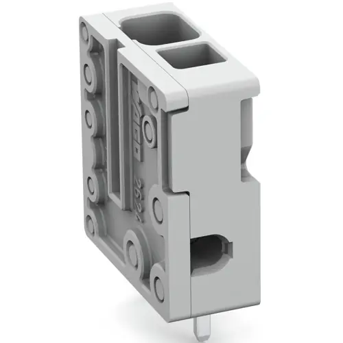 Leiterplattenklemme, 1-polig, RM 5 mm, 0,2-6,0 mm², 41 A, Push-in Käfigklemme, grau, 2624-3101 Geprüft