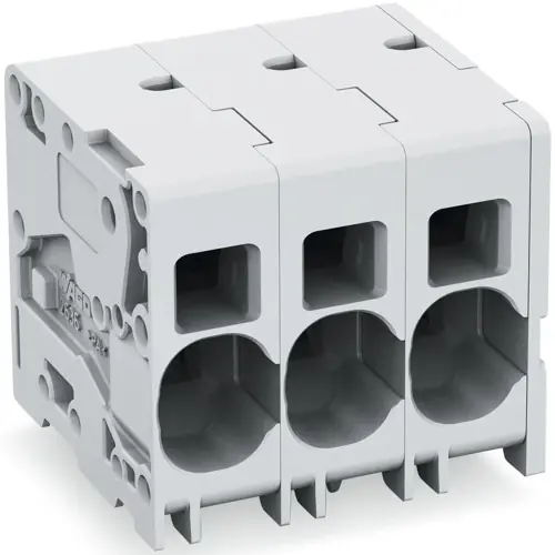 Knallerangebot Leiterplattenklemme, 3-polig, RM 10 mm, 0,75-16 mm², 76 A, Push-in Käfigklemme, grau, 2636-1103/020-000