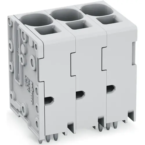 Leiterplattenklemme, 10-polig, RM 10 mm, 0,75-16 mm², 76 A, Push-in Käfigklemme, grau, 2636-3110/020-000 Neu Im Sortiment