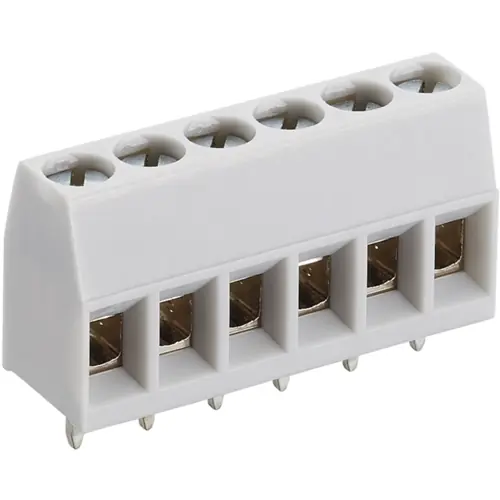 Highlight Leiterplattenklemme, 8-polig, RM 5 mm, 0,2-4,0 mm², 15 A, Schraubanschluss, hellgrau, KREG 08