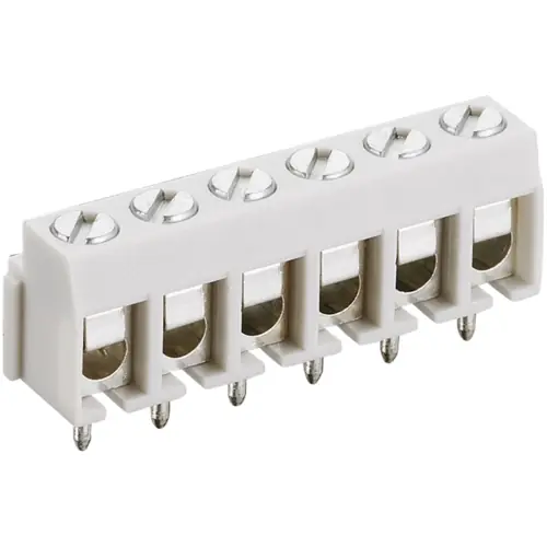 Leiterplattenklemme, 9-polig, RM 5 mm, 0,2-2,5 mm², 15 A, Schraubanschluss, hellgrau, KRM 09 Kracherpreis