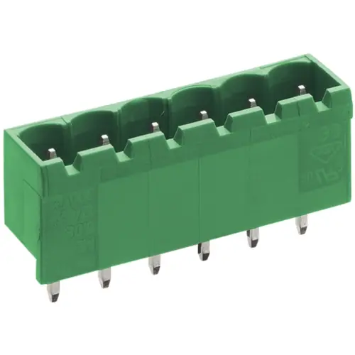 Leiterplattenklemme, 5-polig, RM 5.08 mm, 0,25-2,5 mm², 10 A, grün, MX 122-50805 Meistverkauft