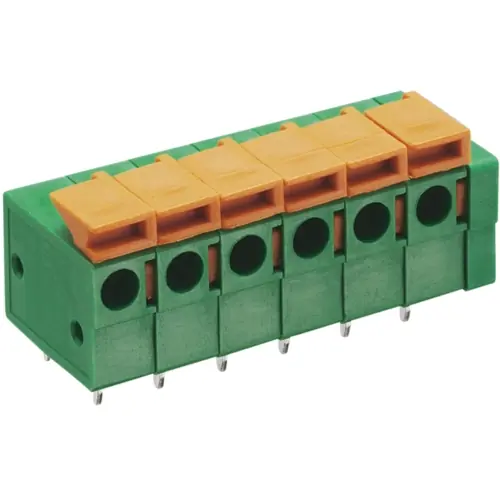 Leiterplattenklemme, 4-polig, RM 5.08 mm, 0,25-2,5 mm², 10 A, grün, MX 222-50804 Kracherpreis
