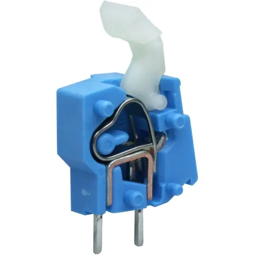 Neue Ware Leiterplattenklemme, 1-polig, RM 7.5 mm, 0,08-2,5 mm², 24 A, Käfigklemme, blau, 257-854