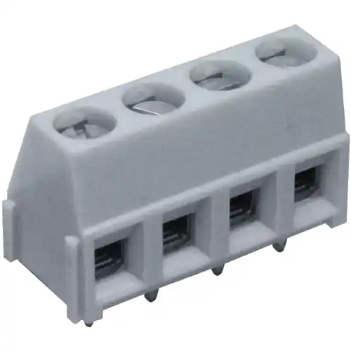 Leiterplattenklemme, 4-polig, RM 5 mm, 0,2-2,5 mm², 16 A, Schraubanschluss, hellgrau, 6320 04 Meistverkauft