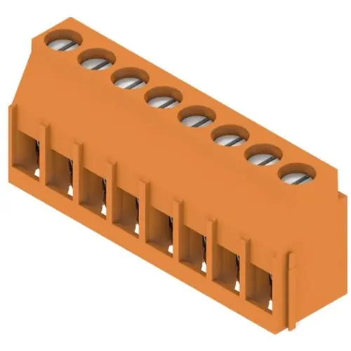 Leiterplattenklemme, 8-polig, RM 5.08 mm, 0,08-6,0 mm², 20 A, Zugbügel, orange, 1001890000 Wochenendangebot