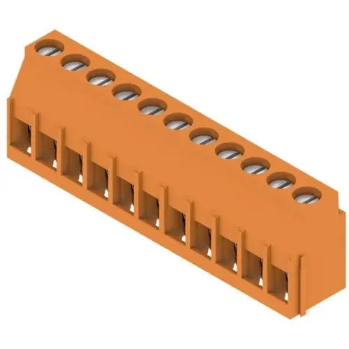 Heißes Angebot Leiterplattenklemme, 11-polig, RM 5.08 mm, 0,08-6,0 mm², 20 A, Zugbügel, orange, 1001920000