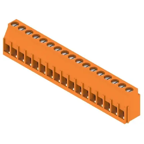 Leiterplattenklemme, 17-polig, RM 5.08 mm, 0,08-6,0 mm², 20 A, Zugbügel, orange, 1001980000 Gratis Versand