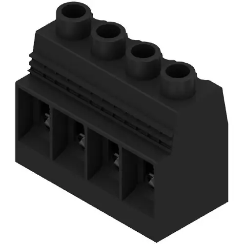 Leiterplattenklemme, 4-polig, RM 15 mm, 0,5-50 mm², 127 A, Schraubanschluss, schwarz, 1047150000 Direkt Vom Hersteller