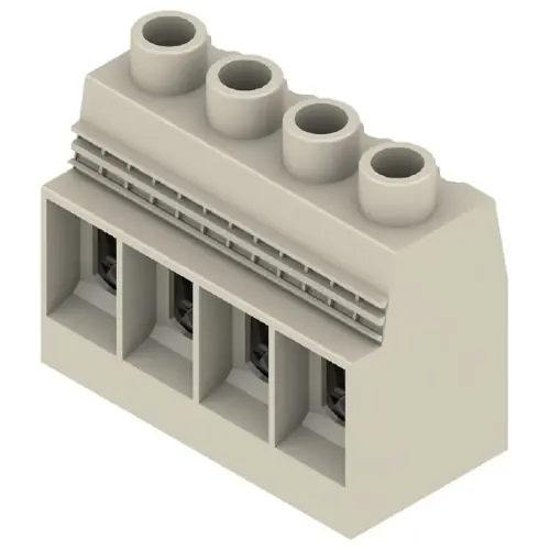 Leiterplattenklemme, 4-polig, RM 15 mm, 0,5-50 mm², 127 A, Schraubanschluss, kieselgrau, 1047230000 Garantierte Lieferung