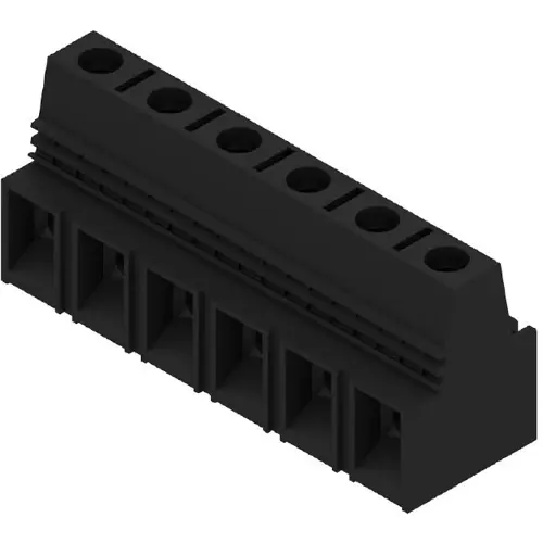 Kostenfreie Lieferung Leiterplattenklemme, 6-polig, RM 15 mm, 1,31-25 mm², 85 A, Schraubanschluss, schwarz, 1226500000