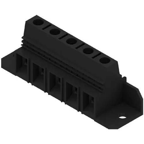 Leiterplattenklemme, 5-polig, RM 15 mm, 1,31-25 mm², 85 A, Schraubanschluss, schwarz, 1226550000 Letzte Chance