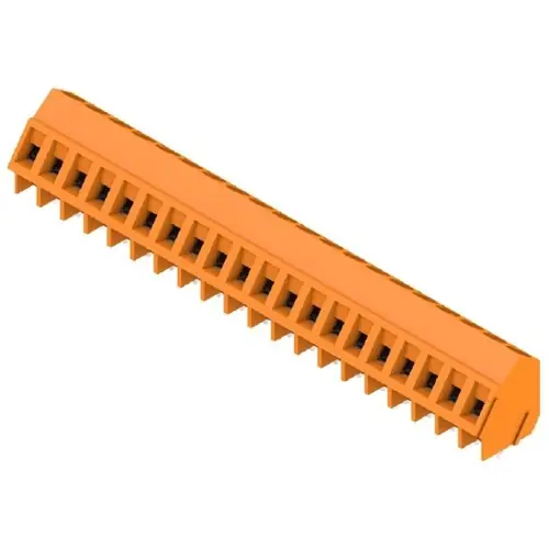 Nur Für Kurze Zeit Leiterplattenklemme, 20-polig, RM 5 mm, 0,2-2,5 mm², 15 A, Schraubanschluss, orange, 1233990000