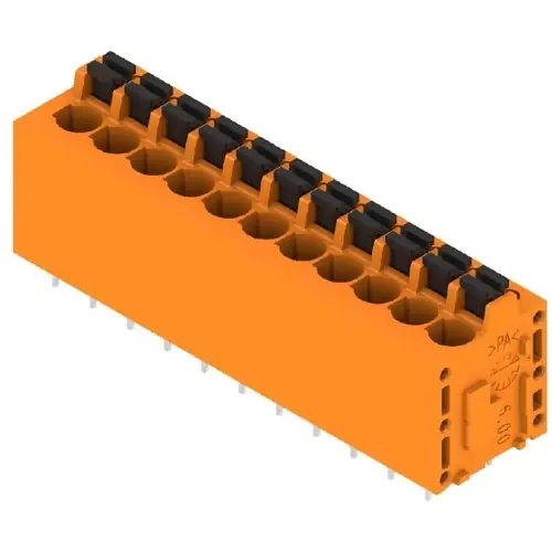 Aktuell Leiterplattenklemme, 11-polig, RM 5 mm, 0,12-2,5 mm², 20 A, Federklemmanschluss, orange, 1330280000