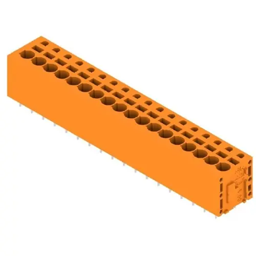 Leiterplattenklemme, 18-polig, RM 5 mm, 0,12-2,5 mm², 20 A, Federklemmanschluss, orange, 1330630000 Top-Angebot