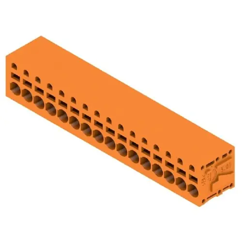 Leiterplattenklemme, 16-polig, RM 5.08 mm, 0,12-2,5 mm², 20 A, Federklemmanschluss, orange, 1331130000 Super-Preis