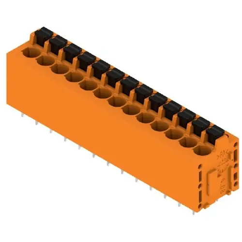 Leiterplattenklemme, 13-polig, RM 5.08 mm, 0,12-2,5 mm², 20 A, Federklemmanschluss, orange, 1331300000 Direktkauf