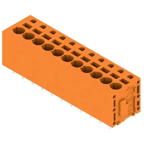 Leiterplattenklemme, 11-polig, RM 5.08 mm, 0,12-2,5 mm², 20 A, Federklemmanschluss, orange, 1331530000 Knallerangebot