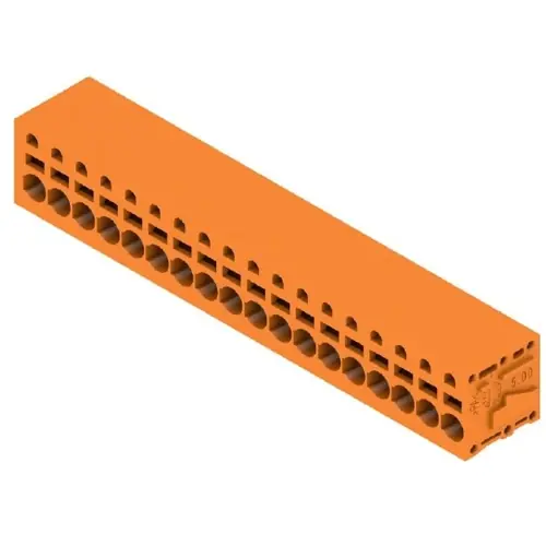 Leiterplattenklemme, 18-polig, RM 5 mm, 0,12-2,5 mm², 20 A, Federklemmanschluss, orange, 1332140000 Jetzt Kaufen