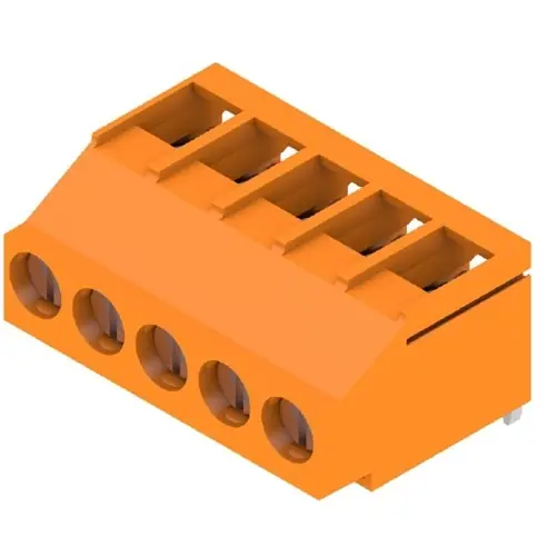Meistverkauft Leiterplattenklemme, 5-polig, RM 5.08 mm, 0,08-6,0 mm², 20 A, Schraubanschluss, orange, 2431930000
