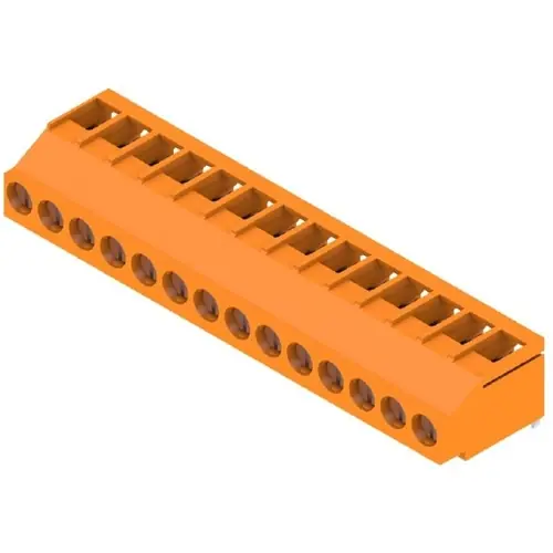 Leiterplattenklemme, 14-polig, RM 5.08 mm, 0,08-6,0 mm², 20 A, Schraubanschluss, orange, 2432030000 Expressversand