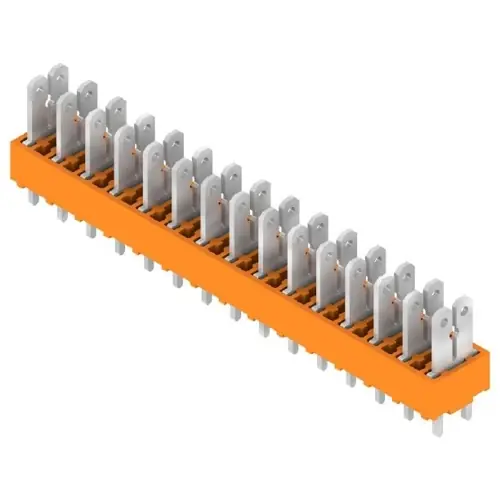 Direktkauf Leiterplattenklemme, 15-polig, RM 5 mm, 0,2-2,5 mm², 15 A, Flachstecker, orange, 9500550000