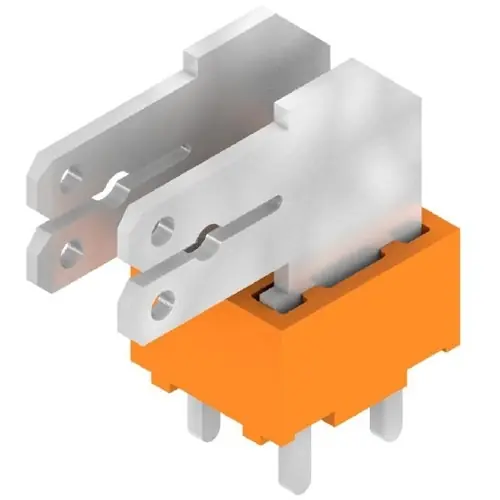 Leiterplattenklemme, 2-polig, RM 5 mm, 0,2-2,5 mm², 15 A, Flachstecker, orange, 9511410000 Heißes Angebot