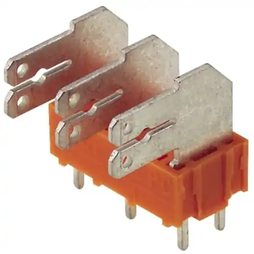 Leiterplattenklemme, 6-polig, RM 7.5 mm, 0,2-2,5 mm², 15 A, Flachstecker, orange, 9511630000 Neue Kollektion