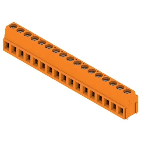 Leiterplattenklemme, 17-polig, RM 5.08 mm, 0,2-2,5 mm², 15 A, Schraubanschluss, orange, 9994260000 Begrenztes Angebot