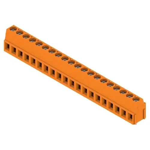 Leiterplattenklemme, 20-polig, RM 5.08 mm, 0,2-2,5 mm², 15 A, Schraubanschluss, orange, 9994290000 Mega-Angebot