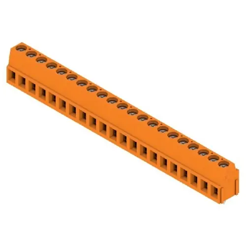 Leiterplattenklemme, 21-polig, RM 5.08 mm, 0,2-2,5 mm², 15 A, Schraubanschluss, orange, 9994300000 Sonderaktion