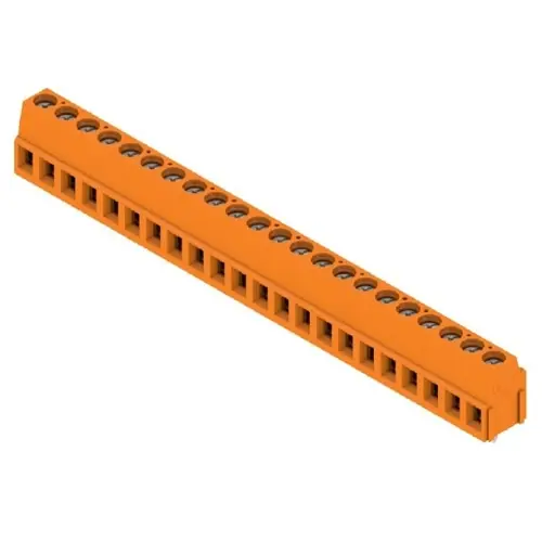 Leiterplattenklemme, 22-polig, RM 5.08 mm, 0,2-2,5 mm², 15 A, Schraubanschluss, orange, 9994310000 Günstig