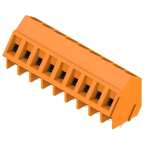 Leiterplattenklemme, 9-polig, RM 5.08 mm, 0,2-2,5 mm², 15 A, Schraubanschluss, orange, 9994600000 Schneller Versand