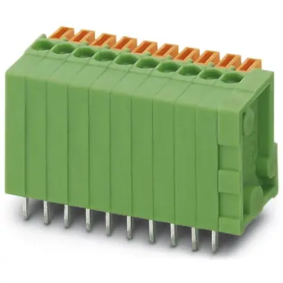 Leiterplattenklemme, 23-polig, RM 2.54 mm, 0,14-0,5 mm², 6 A, Federklemmanschluss, grün, 1756265 Preis Gesenkt
