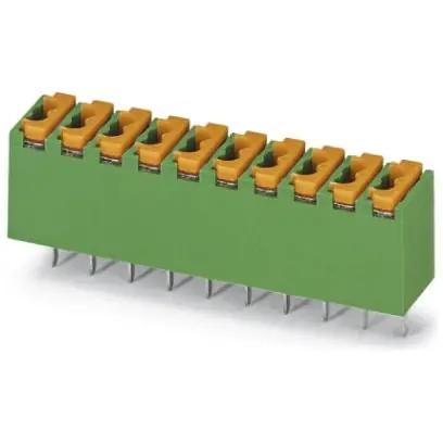 Leiterplattenklemme, 3-polig, RM 3.5 mm, 0,12-0,5 mm², 4 A, Federklemmanschluss, grün, 1891072 Mega-Angebot