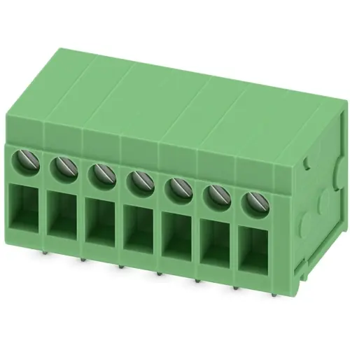 Begrenztes Angebot Leiterplattenklemme, 7-polig, RM 5 mm, 0,2-2,5 mm², 24 A, Schraubanschluss, grün, 1773206