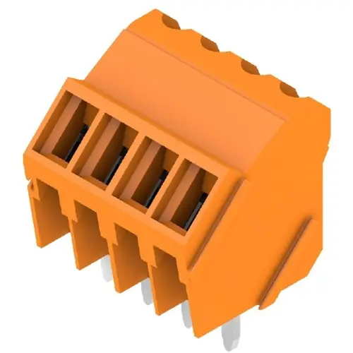 Top-Angebot Leiterplattenklemme, 4-polig, RM 3.5 mm, 0,08-2,08 mm², 10 A, Schraubanschluss, orange, 1845220000
