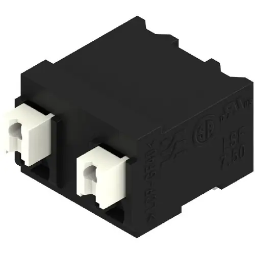 Versand Am Gleichen Tag Leiterplattenklemme, 2-polig, RM 7.5 mm, 0,13-1,5 mm², 12 A, Federklemmanschluss, schwarz, 1869740000