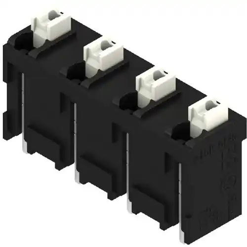 Kostenloser Rückversand Leiterplattenklemme, 4-polig, RM 7.62 mm, 0,13-1,5 mm², 12 A, Federklemmanschluss, schwarz, 1869840000